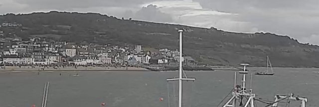 beached yacht lyme regis