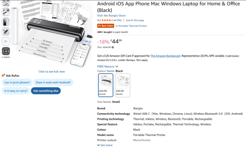 専用ページ2/2 I bought a cheap thermal printer off Amazon | YBW Forum